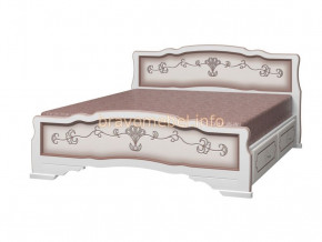 КАРИНА-6 Кровать из массива 900 (Дуб молочный) с 2-мя ящиками в Мулымье - mulymya.germes-mebel.ru | фото