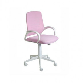 Кресло Ирис White сетка/ткань розовая в Мулымье - mulymya.germes-mebel.ru | фото