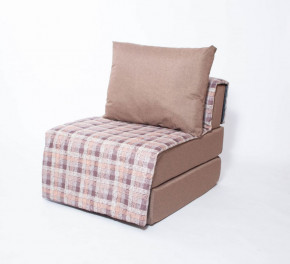 Кресло-кровать бескаркасное Харви (коричневый-квадро беж) в Мулымье - mulymya.germes-mebel.ru | фото