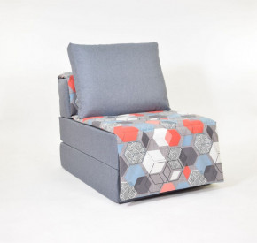 Кресло-кровать бескаркасное Харви (серый-геометрия слейт) в Мулымье - mulymya.germes-mebel.ru | фото