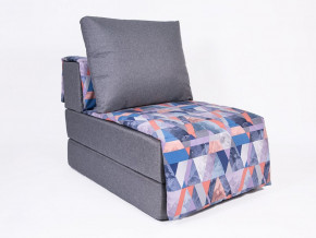 Кресло-кровать бескаркасное Харви (серый-сноу деним) в Мулымье - mulymya.germes-mebel.ru | фото