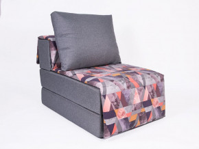 Кресло-кровать бескаркасное Харви (серый-сноу манго) в Мулымье - mulymya.germes-mebel.ru | фото