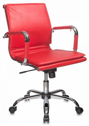 Кресло руководителя Бюрократ CH-993-LOW/RED красный в Мулымье - mulymya.germes-mebel.ru | фото