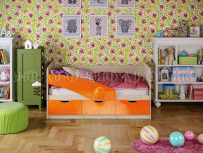 Кровать Бабочки (Оранжевый металлик) 1800 в Мулымье - mulymya.germes-mebel.ru | фото