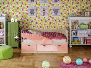 Кровать Бабочки (Розовый металлик) 1600 в Мулымье - mulymya.germes-mebel.ru | фото