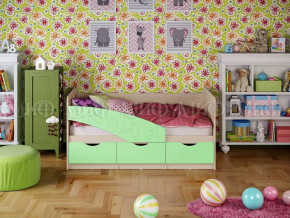 Кровать Бабочки (Салатовый матовый) 1600 в Мулымье - mulymya.germes-mebel.ru | фото