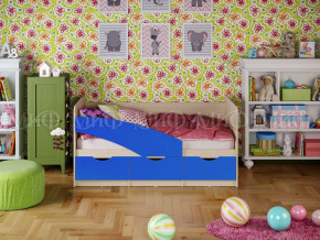 Кровать Бабочки (Синий матовый) 1800 в Мулымье - mulymya.germes-mebel.ru | фото