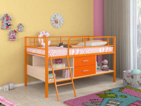 Кровать-чердак "Севилья-Я-мини" с ящиками (Оранжевый) в Мулымье - mulymya.germes-mebel.ru | фото