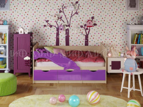 ДЕЛЬФИН-1 Кровать 1800 (Фиолетовый металлик) в Мулымье - mulymya.germes-mebel.ru | фото