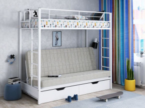 Кровать двухъярусная с диваном "Мадлен-ЯЯ" с ящиками в Мулымье - mulymya.germes-mebel.ru | фото