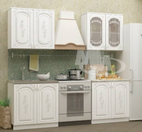 ЛИЗА-2 Кухонный гарнитур 1,6 Белый глянец холодный в Мулымье - mulymya.germes-mebel.ru | фото
