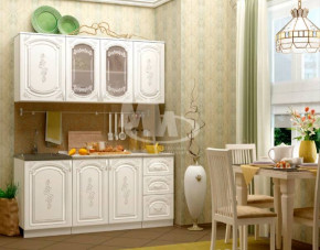 ЛИЗА-2 Кухонный гарнитур 1,7 Белый глянец холодный в Мулымье - mulymya.germes-mebel.ru | фото
