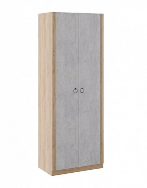 Шкаф 2 двери Глэдис М22 (Дуб Золотой/Цемент светлый) в Мулымье - mulymya.germes-mebel.ru | фото