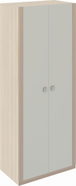 Шкаф 2 двери Глэдис М22 (ЯШС/Белый) в Мулымье - mulymya.germes-mebel.ru | фото
