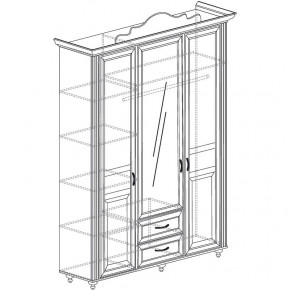 Шкаф 3-х дверный №563 "Алиса" в Мулымье - mulymya.germes-mebel.ru | фото