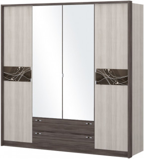 Шкаф 4-х дверный с зеркалом Шк69.2 МС Николь в Мулымье - mulymya.germes-mebel.ru | фото