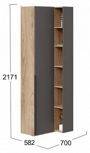 Шкаф комбинированный Порто СМ-393.21.024 в Мулымье - mulymya.germes-mebel.ru | фото