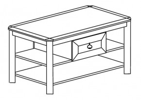 Стол журнальный №623 "Инна" Денвер светлый в Мулымье - mulymya.germes-mebel.ru | фото