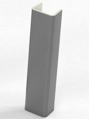 Торцевая заглушка  для цоколя h100 мм (Алюминий, Белый, Черный, Сонома) в Мулымье - mulymya.germes-mebel.ru | фото
